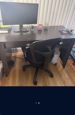 Computer desk and chair