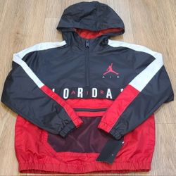 Jordan Pullover Windbreaker Hoodie Jacket Size M For Kids 