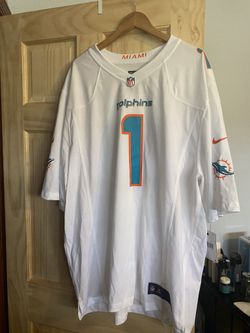 Nike On Field Miami Dolphins Tua Tagovailoa #1 White Jersey 3XL
