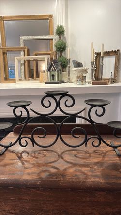 Large Iron Partylite Candelabra