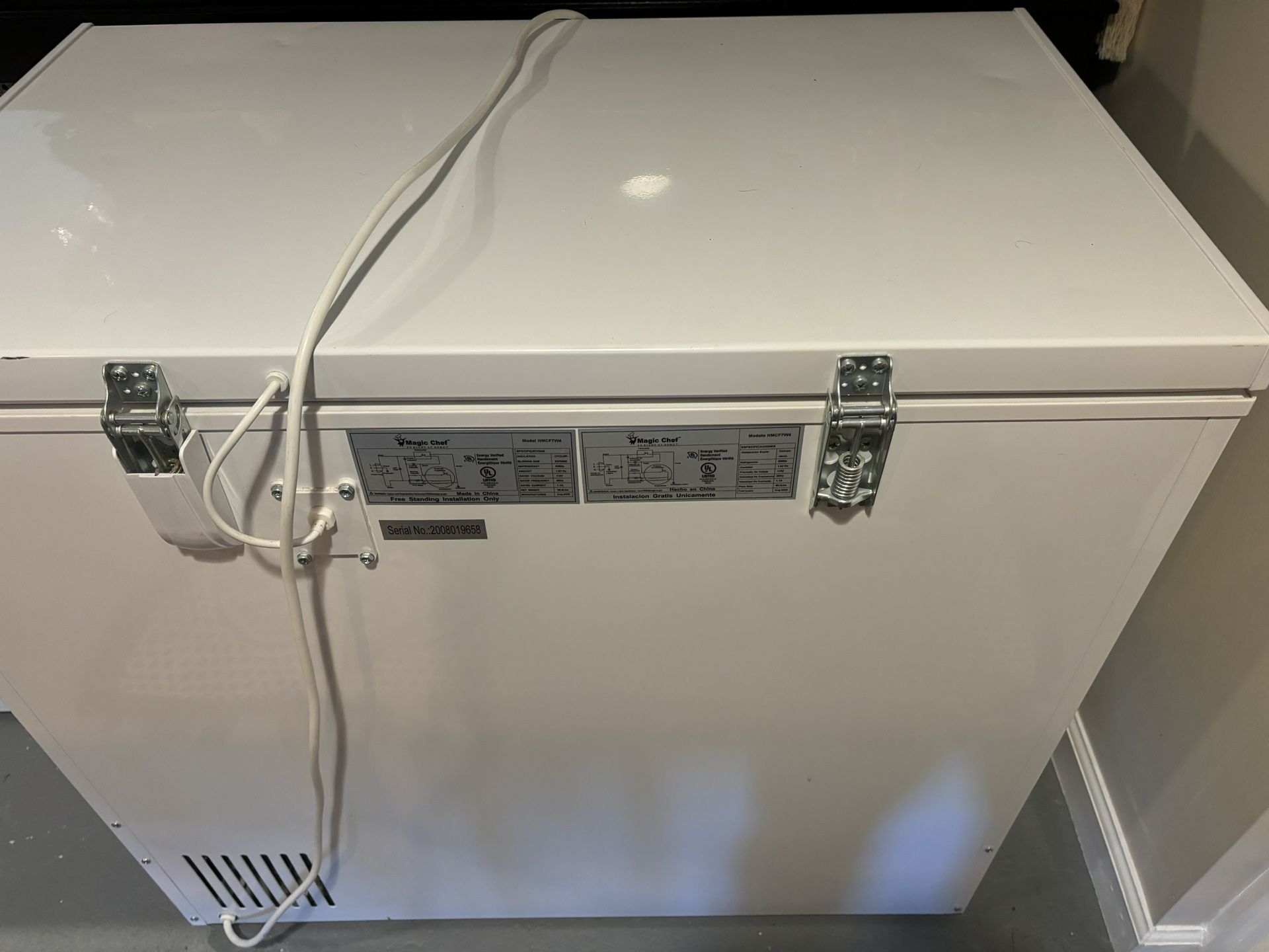 Magic Chef Chest Freezer
