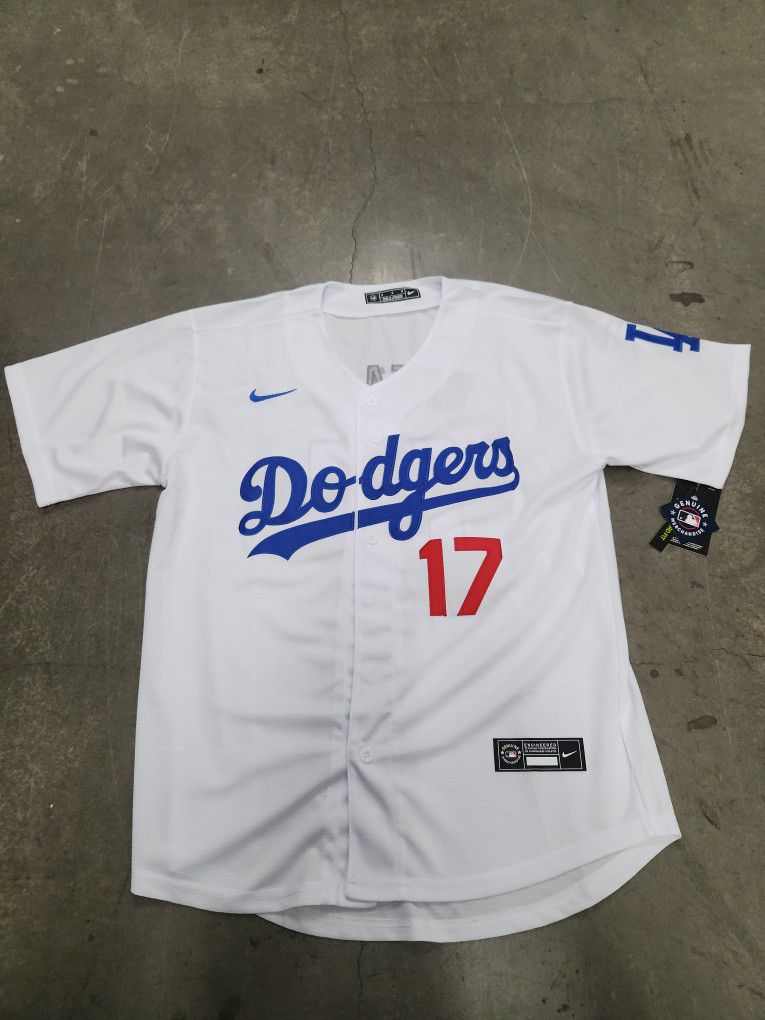 Los Angeles Dodgers Ohtani #17 Home White Jersey L XL 2XL 