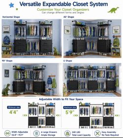 Versatile Expandable Closet Organizer System