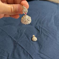 Diamond Stone Earrings 