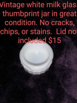 Antique Milk Glass Jar