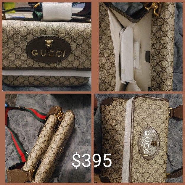 Authentic Gucci Crossbody Double-sided Opening