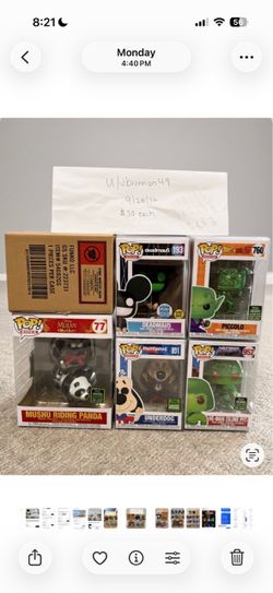 Funko Pops Varied $10-$30 Pricing