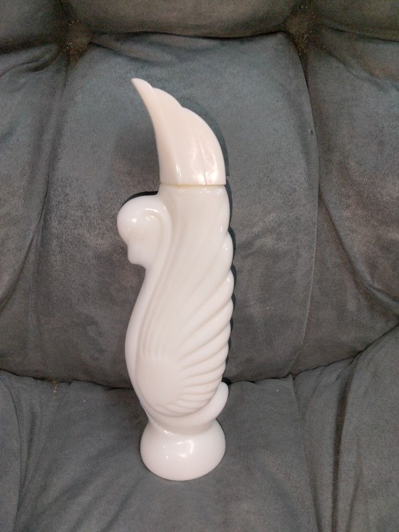 Vintage Avon Milk Glass Perfume Bottle 