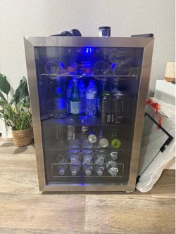 Beverage Fridge Stainless Steel