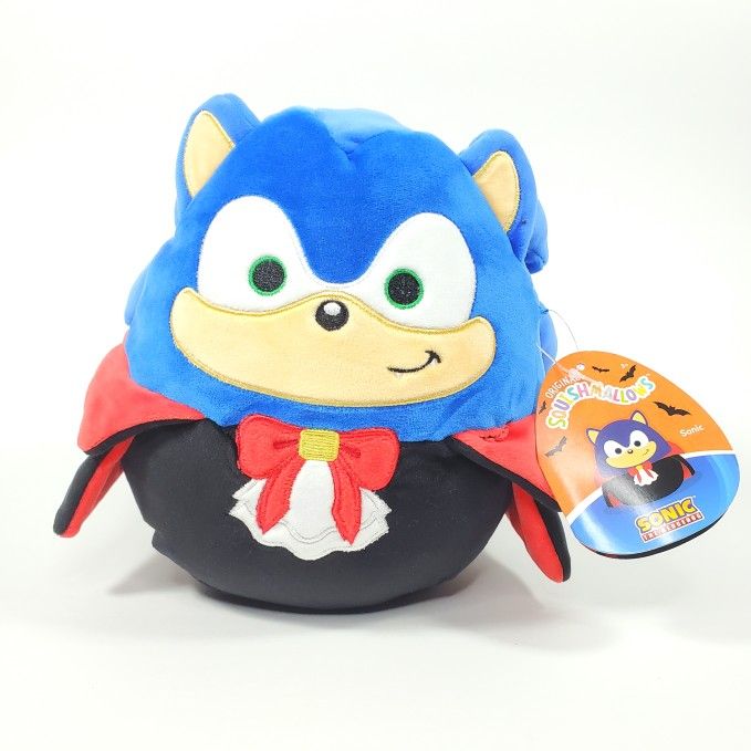 NEW 2025 Sonic The Hedgehog Squishmallows Plush Halloween Theme Vampire 8”