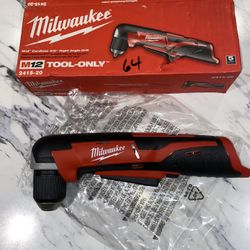 Milwaukee M12 3/8” Right Angle Drill