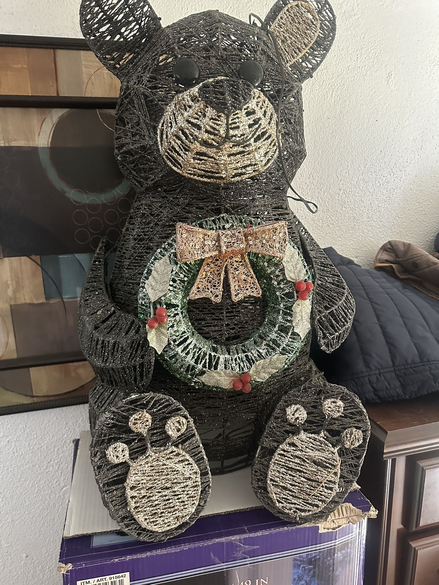 Very Nice And Big Teddy Bear For Christmas Season 