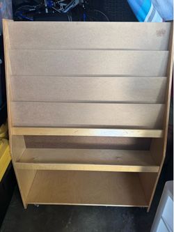 Wooden Magazine / Book Display Rack