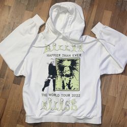 The Rare Billie Eilish Happier Than Ever 2022 World Tour Hoodie in size M