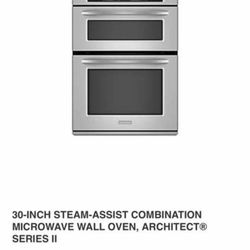 Brand New KitchenAid Stainless Steel Microwave Oven Combo Wall Unit 