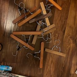 Wooden Pants Hangers - Qty12