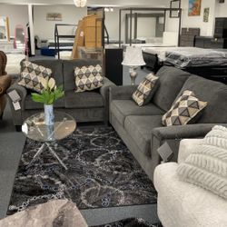 Ashley Charcoal Gray Living Room Set $1160