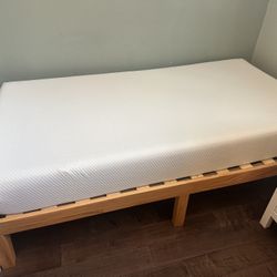 Twin Bed And Mattress — Like New Condition