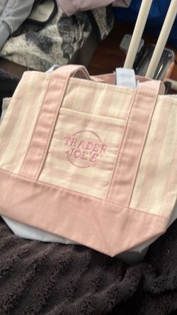 Trader Joes striped pastel bags