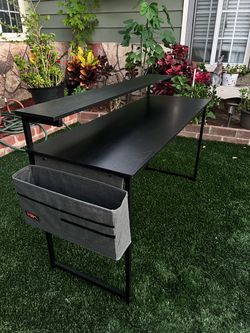 Black desk