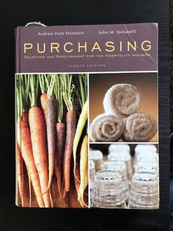 Purchasing Selection And Procurement For The Hospitality Industry 8th Edition Used College Textbook
