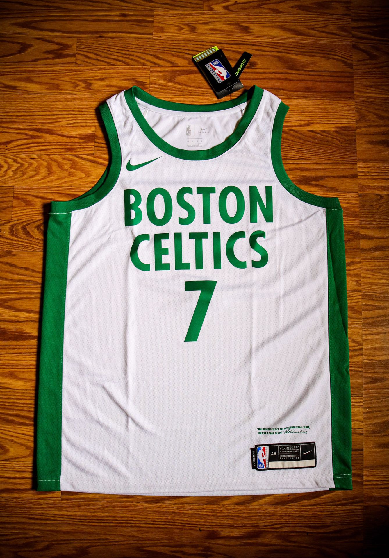 NEW!! Nike/Jordan '21-'22 Black Boston Celtics Jaylen Brown Jersey Youth L  14/16