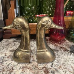 Vintage Brass Bookends