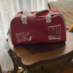 Wilson Billie Jean King Battle Of The Sexes Movie Red Tennis Duffle Bag