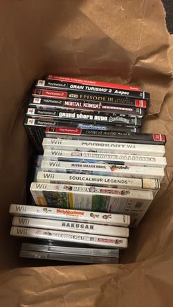 Wii & PlayStation 2 games