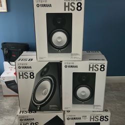 Yamaha HS8 Speakers & HS8S Subwoofers 