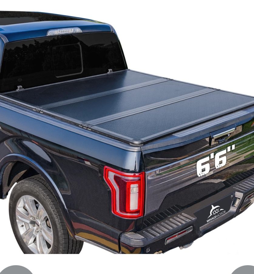 Hard Folding Truck Bed Tonneau Cover Compatiable With Ford F150 F-150 2015-2025 6.5 FT Standard Box, Tri Fold Style