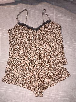 Ladies Leopard Pj, Cammy And Sleep Short