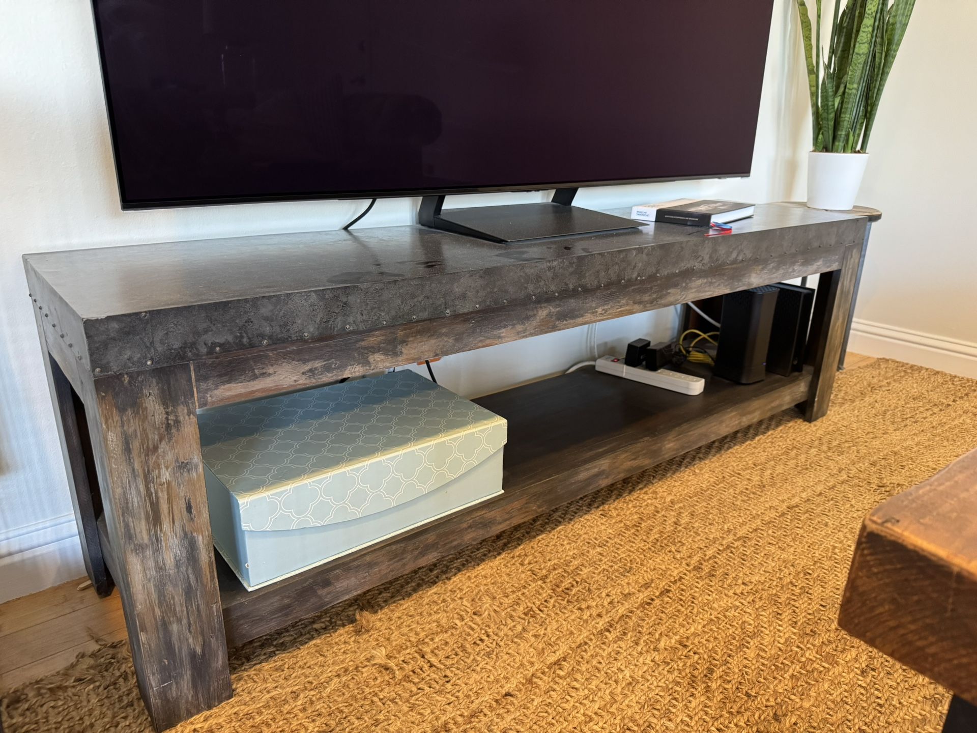 Rustic Wooden TV Stand / Console Table