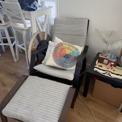 chair + ottoman from IKEA