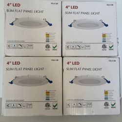 4” LED Slim Flat Panel Light VSL4-5W Dimmable Recessed Ceiling Downlight with Driver