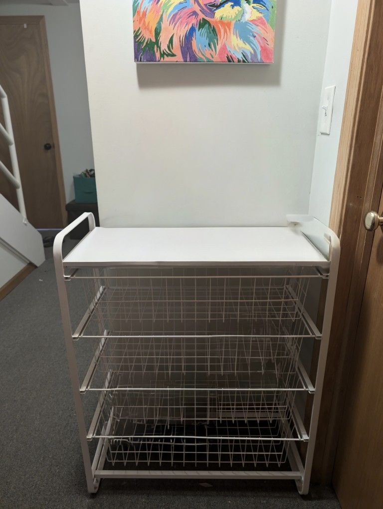 4 Drawer Metal Storage Organizer White Brightroomâ„¢