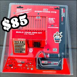 Milwaukee M18 18-Volt 5.0Ah Battery with Multi-Voltage Charger Starter Kit