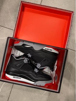 Air Jordan 4 red grey cements