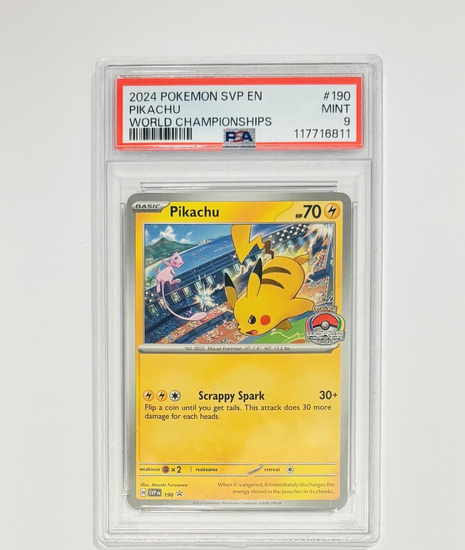 Pikachu World Championship 2024 PSA 9
