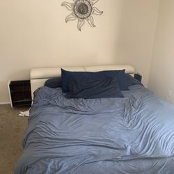 King Size Pillow top Mattress With Bed frame 