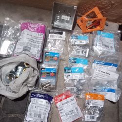 Misc electrical fittings lot