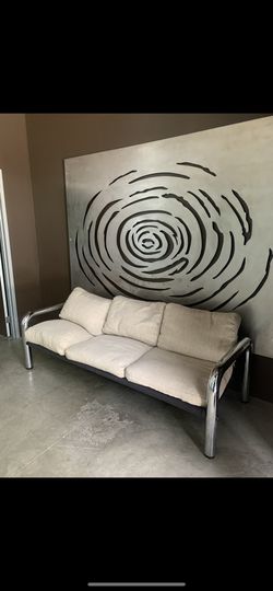 John Mascheroni Designer chrome sofa