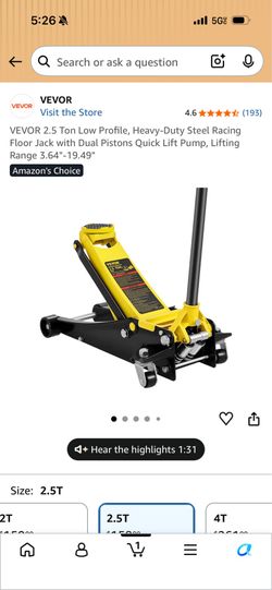 Vevor car jack