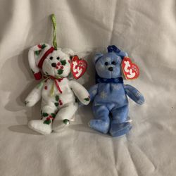 Christmas Ornaments Beanie Baby Bears