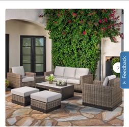 SunVilla Knox 6 PC Outdoor Patio Seating Set