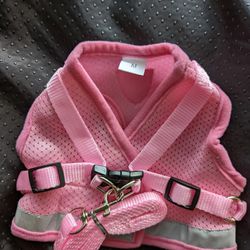 Pink Dog Harness Size Medium