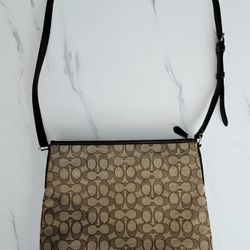 Coach Signature File Crossbody Purse 