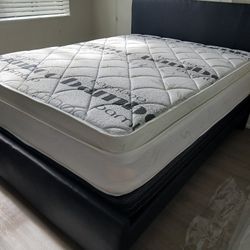 $450 Queen Bed With Mattress And Box-spring Brand New Free Delivery Free Assembly 