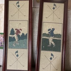 Golf Themed Wall Hangings