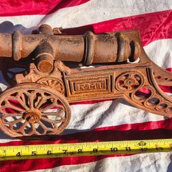 RMI Cast Iron Civil War Style Cannon on Carriage 20"
